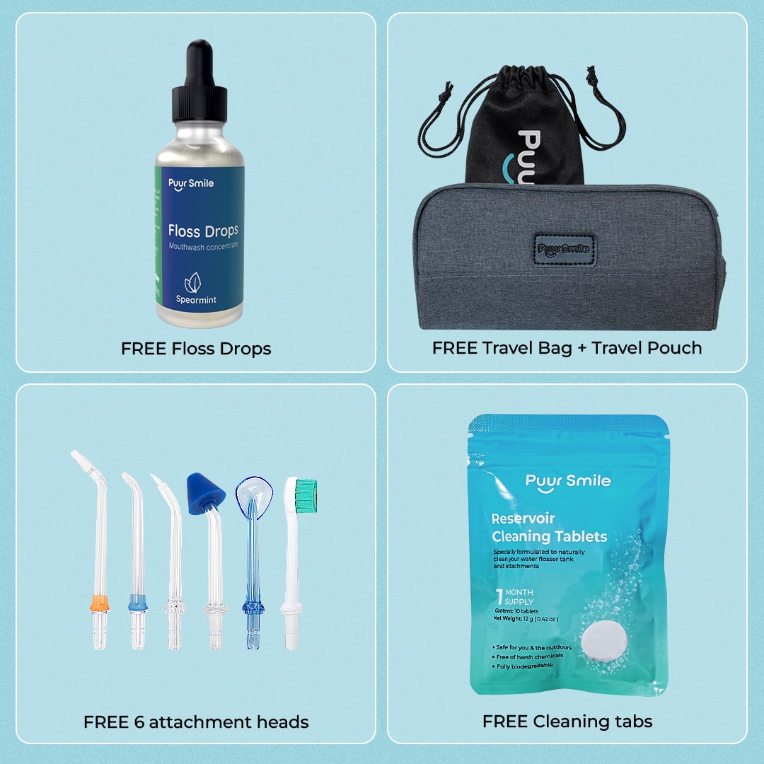 Irrigador bucal PUURSMILE: 55 % de descuento en Black Friday + 4 regalos gratis-ES