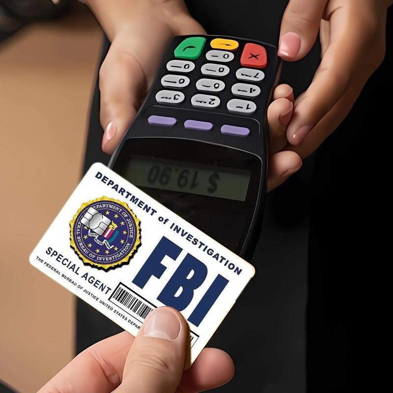 Paquete de diseños de cartas de agente secreto: diseños del FBI/ICE • Pegatinas de cosplay y regalo-ES