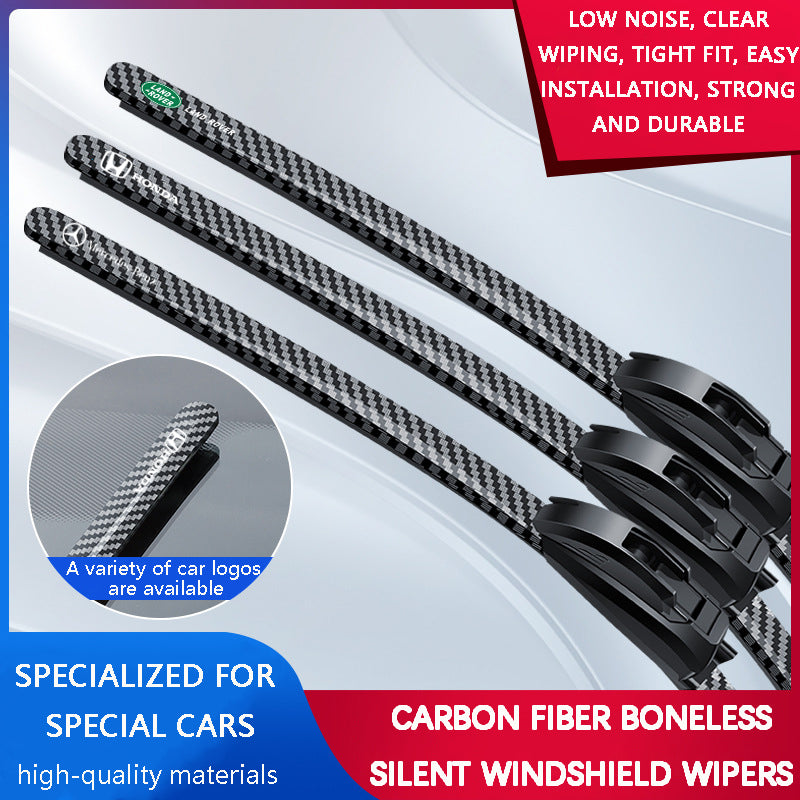 Limpiaparabrisas de fibra de carbono silenciosos y sin huesos-ES
