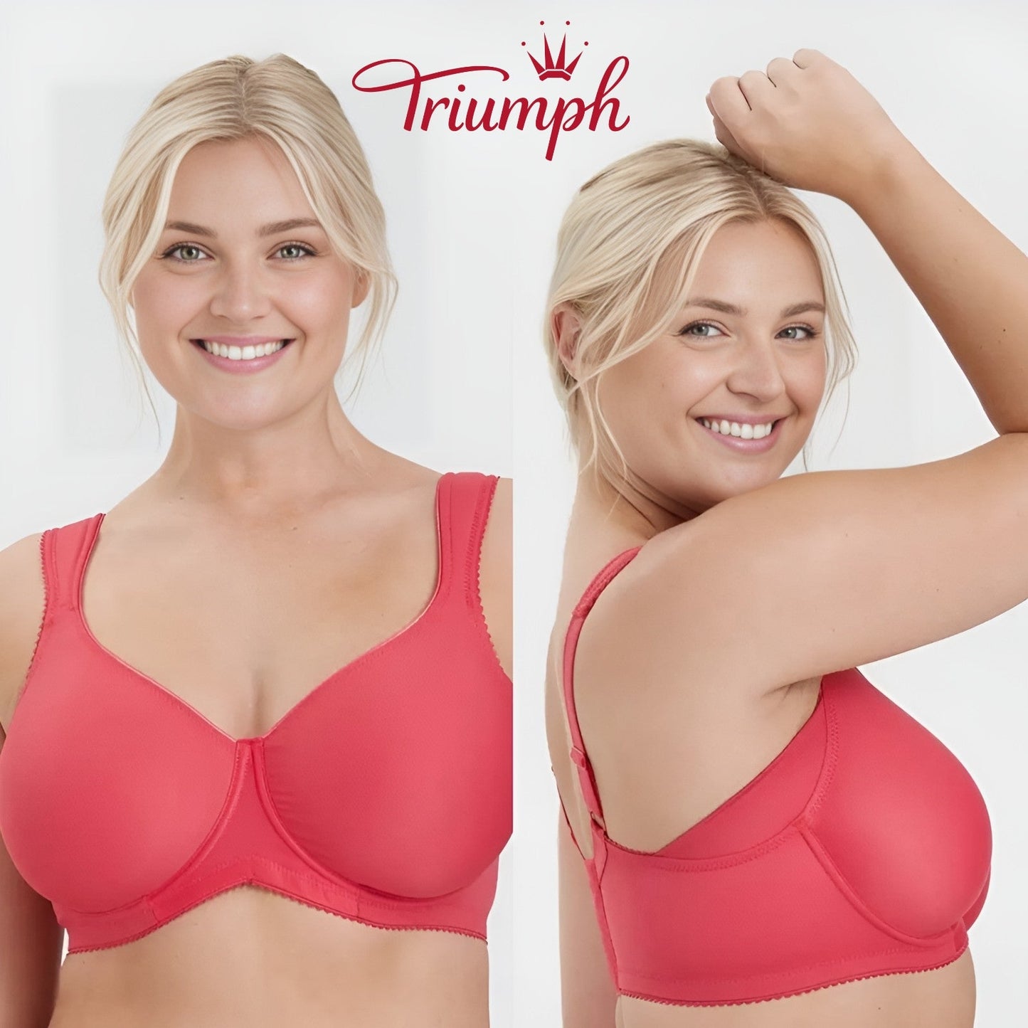 Triumph - (paket 3 kosov) Preprost push-up modrček s polno košarico-SI