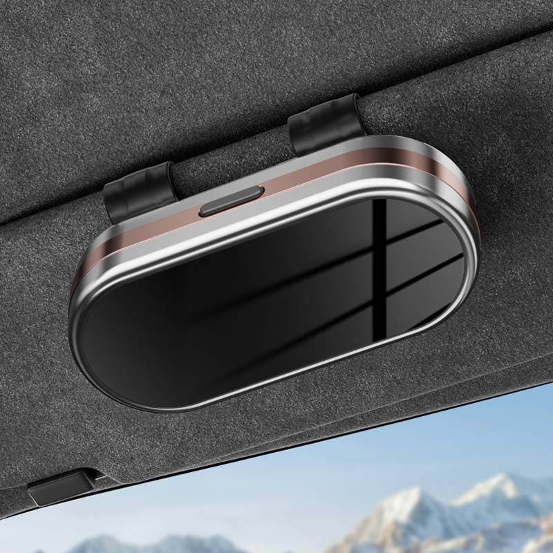 Estuche para gafas de coche con espejo-ES