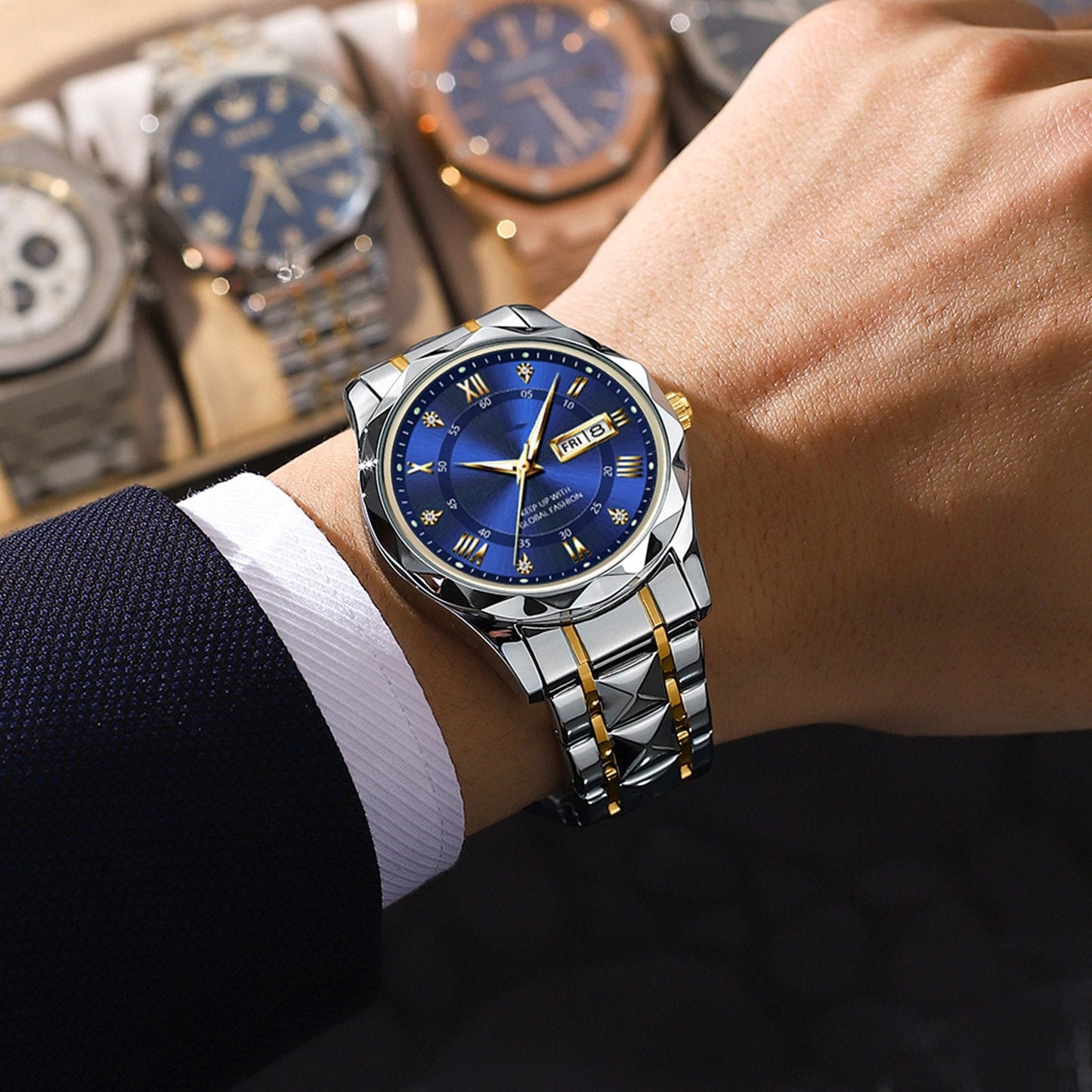⌚Reloj de pulsera para hombre resistente al agua con luminiscencia.-ES