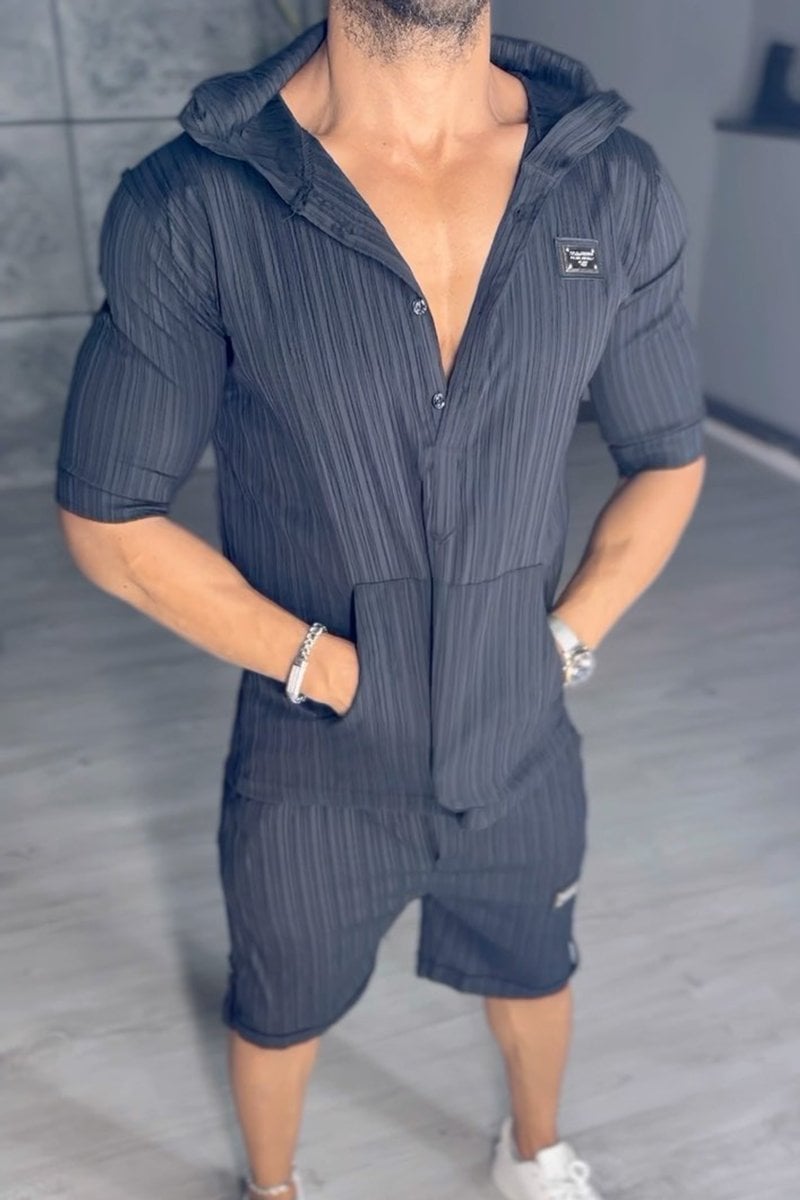 Extraordinario conjunto de dos piezas con capucha para hombre-ES