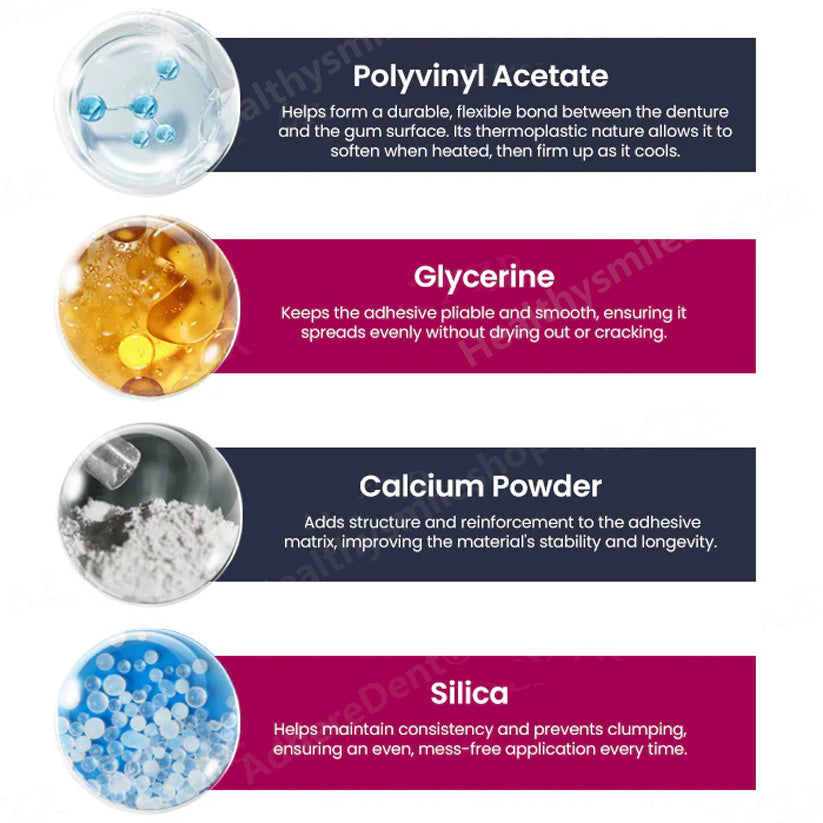 (🔥Kupite 1dobijte 1 gratis🔥)AdhereDent termoplastično ljepilo za proteze, trajna retencija proteza-HR