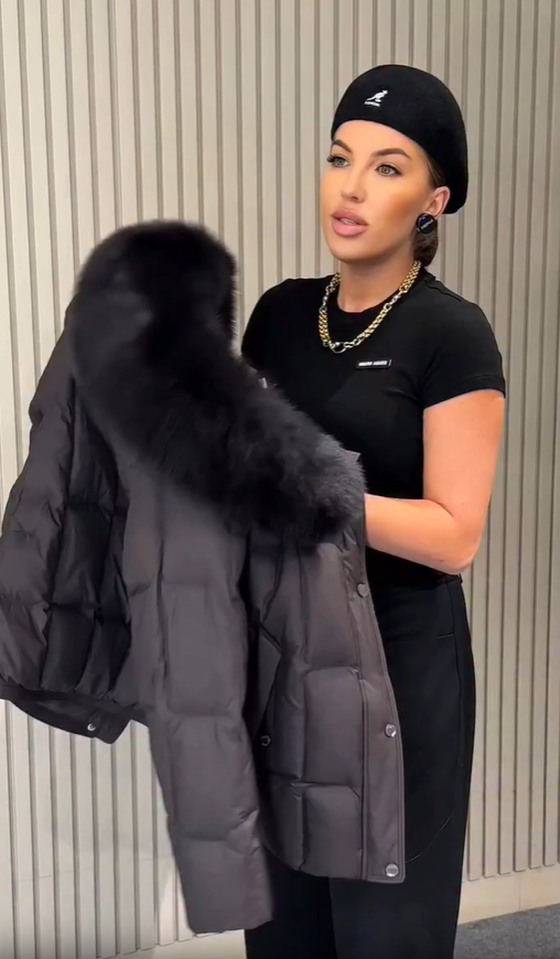 Chaqueta casual de felpa desmontable de invierno de moda para mujer para 2025-ES