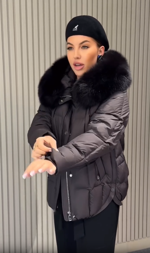 Chaqueta casual de felpa desmontable de invierno de moda para mujer para 2025-ES