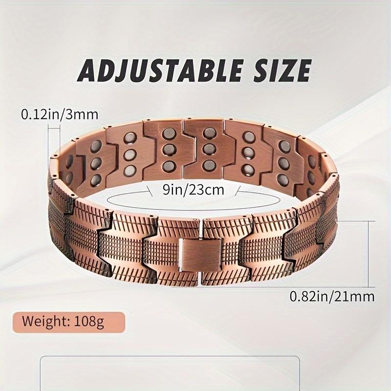 Pulsera magnética de cobre: alivia la fatiga y promueve la circulación sanguínea.-ES