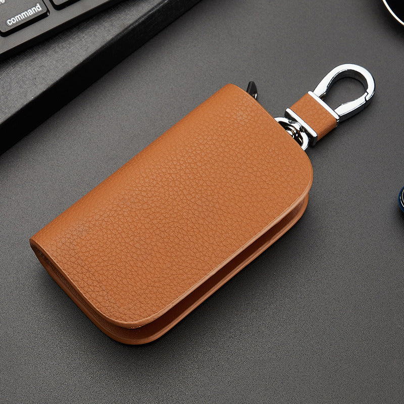 Funda de cuero para llaves de coche-ES