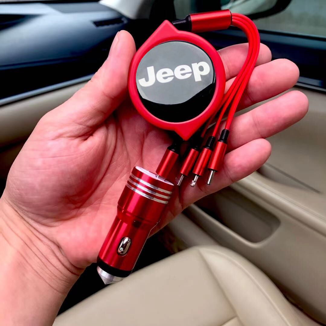 3 u 1 uvlačivi podatkovni kabel za automobil + besplatni punjač za automobil-HR
