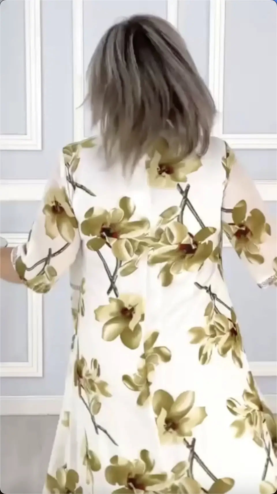 🌸2025 nuevos vestidos de gasa estampados de moda-ES