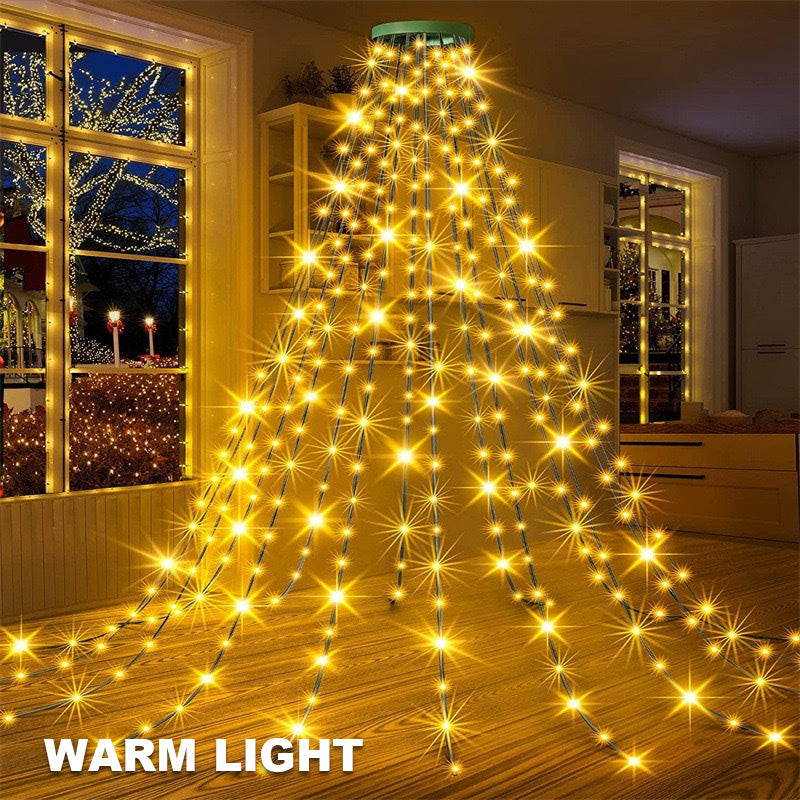 🎄 Luz LED para árbol de Navidad en forma de estrella de cinco puntas 🎄-ES