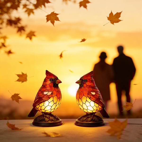 ⏰Último día de rebajas: 49% de descuento🐦Lámpara artesanal con forma de pájaro, líder de culto con traje rojo-ES