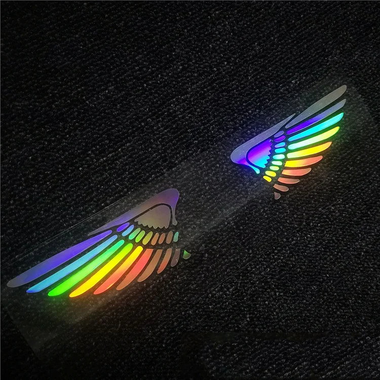 3D angelo sparnų lazerinis automobilio lipdukas ✧4 vnt.✧-LT