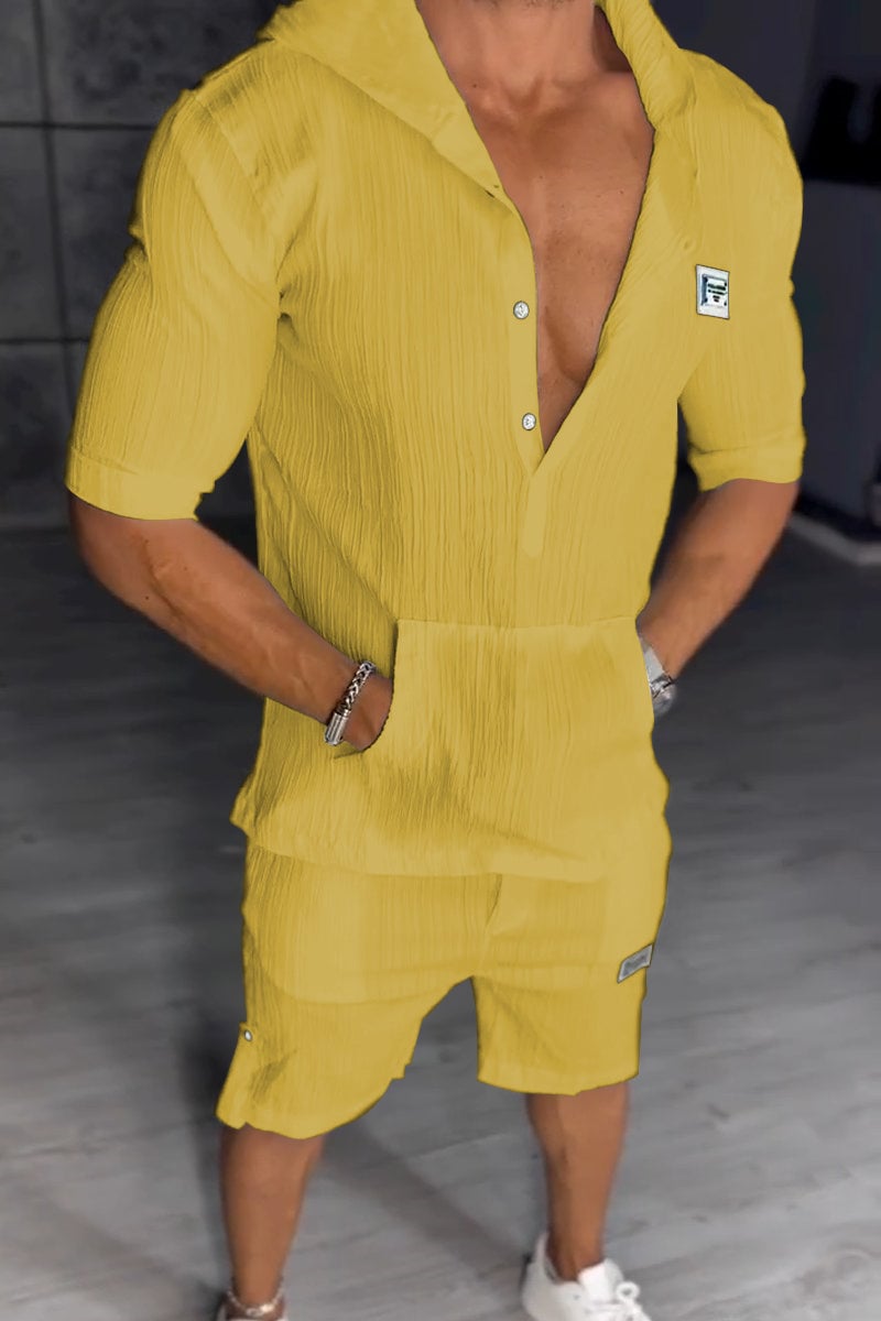 Extraordinario conjunto de dos piezas con capucha para hombre-ES