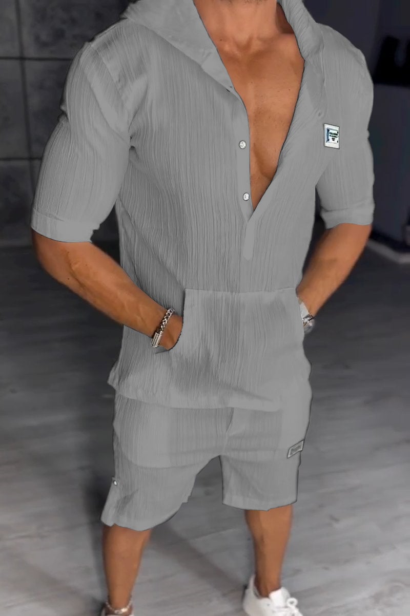 Extraordinario conjunto de dos piezas con capucha para hombre-ES