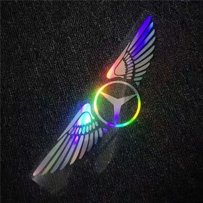 3D angelo sparnų lazerinis automobilio lipdukas ✧4 vnt.✧-LT