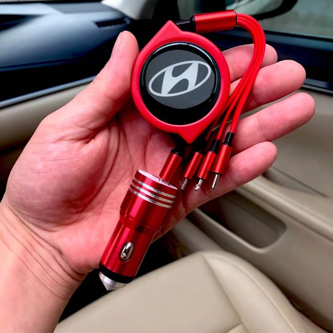 3 u 1 uvlačivi podatkovni kabel za automobil + besplatni punjač za automobil-HR