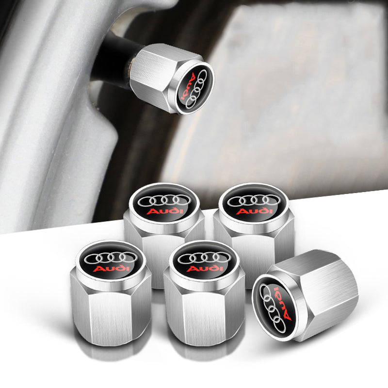 🔥Tapones de válvulas para neumáticos de coche (5 uds + 1 llave)-ES