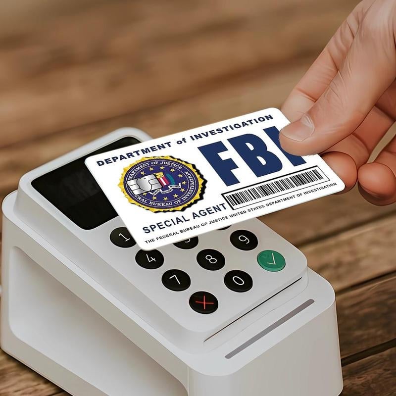 Paquete de diseños de cartas de agente secreto: diseños del FBI/ICE • Pegatinas de cosplay y regalo-ES