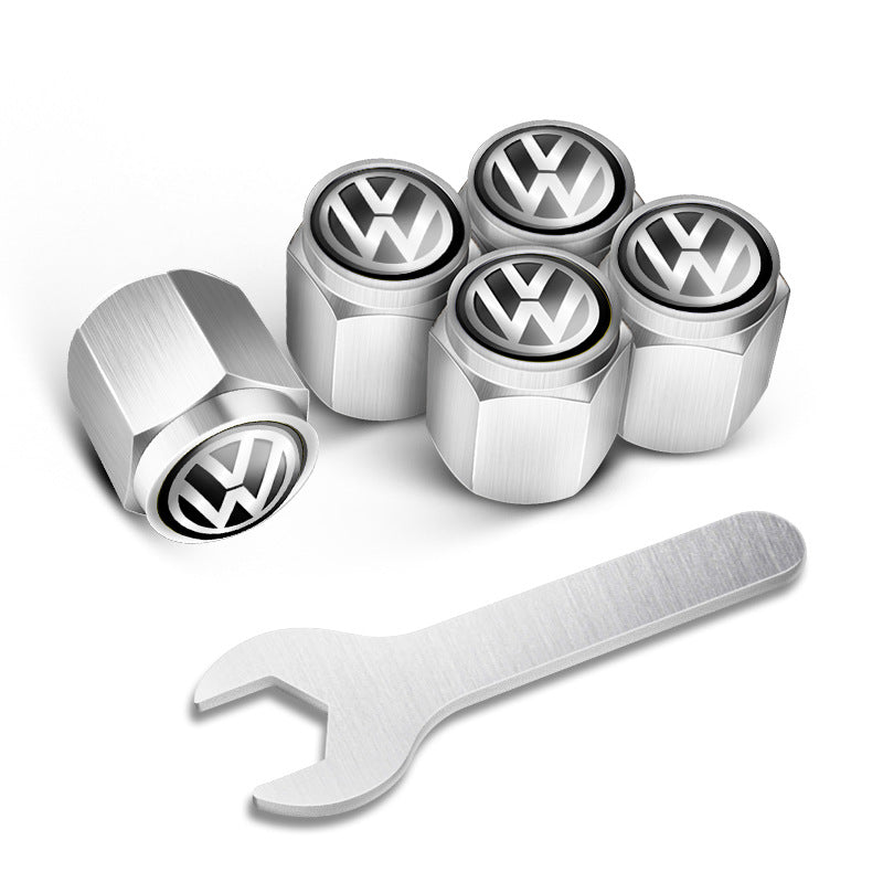 🔥Tapones de válvulas para neumáticos de coche (5 uds + 1 llave)-ES
