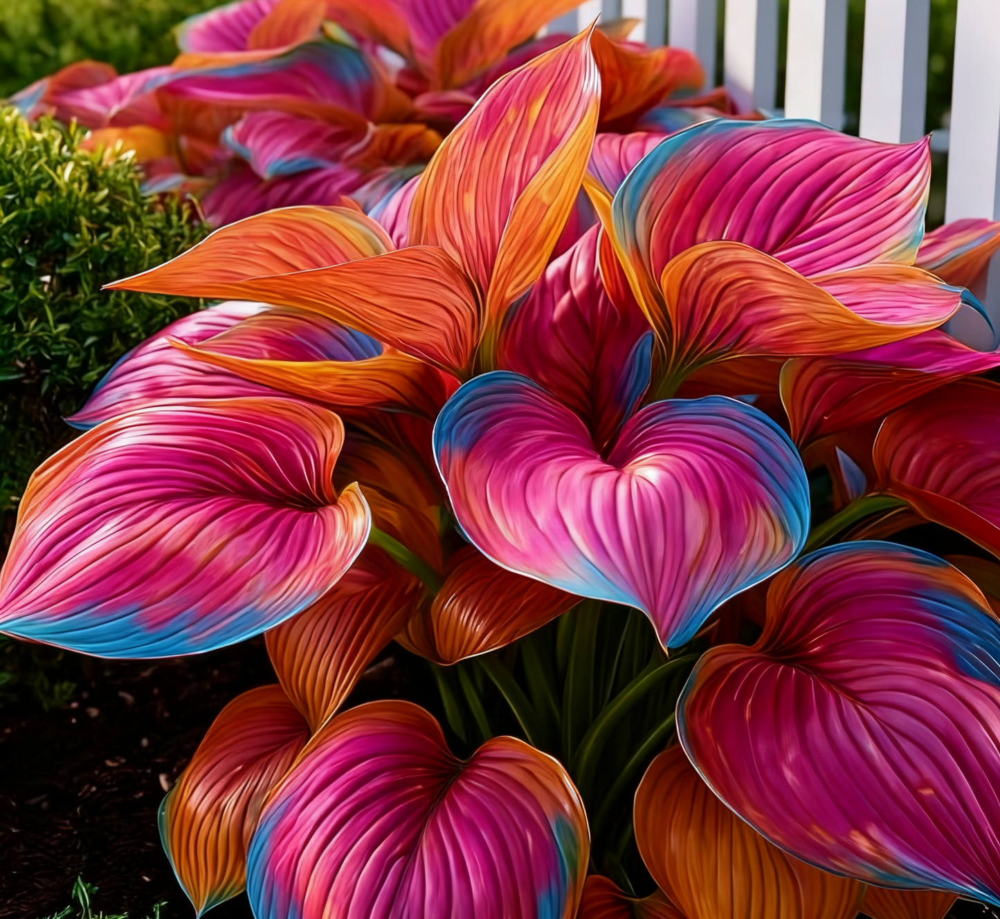🔥🌌 Magia de jardín que brilla en la oscuridad: semillas de hosta raras con llamas de color azul intenso-ES