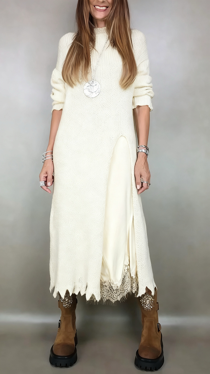Vestido interior de mujer con tirantes + traje casual tipo bata-ES