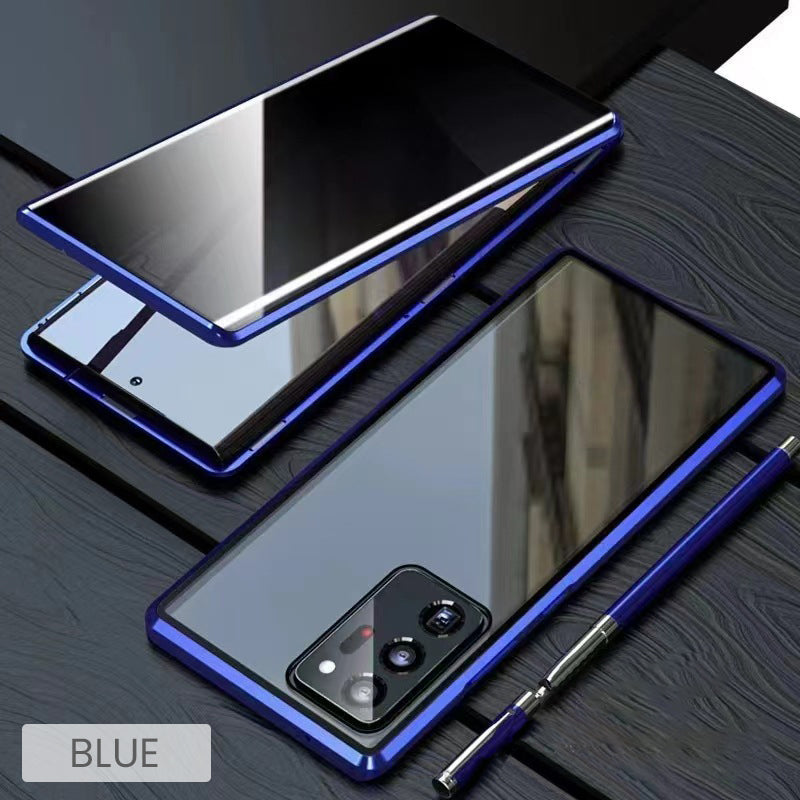 💥Dvipusis grūdinto stiklo magnetinis dėklas, skirtas „Samsung S23-S25“ serijos telefonams-LT