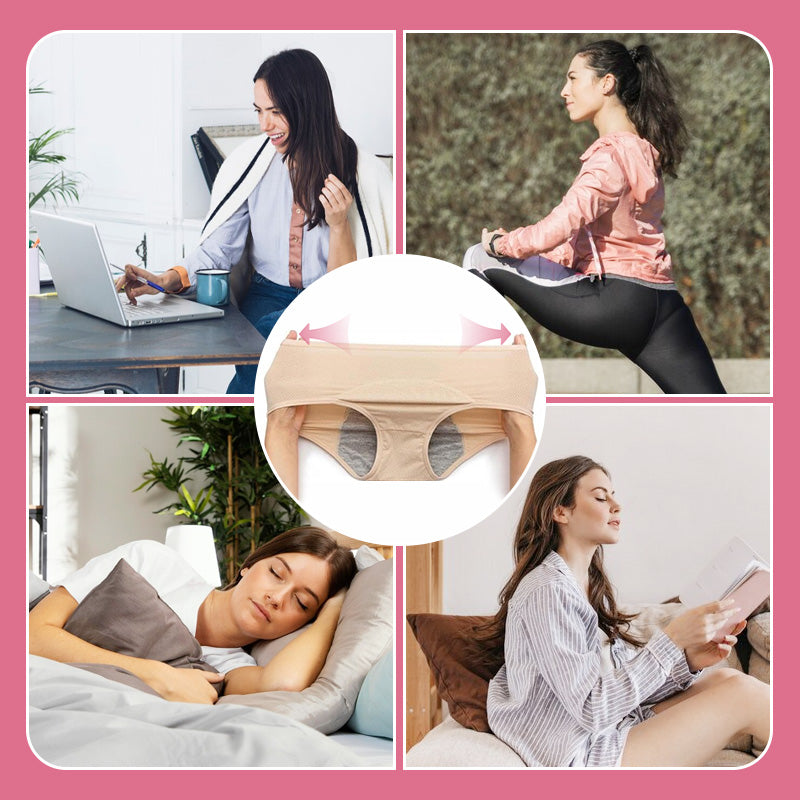 (L-8XL)🌸Kupite 2, dobijte 1 gratis🔥Žensko donje rublje visokog struka otporno na curenje👙-HR