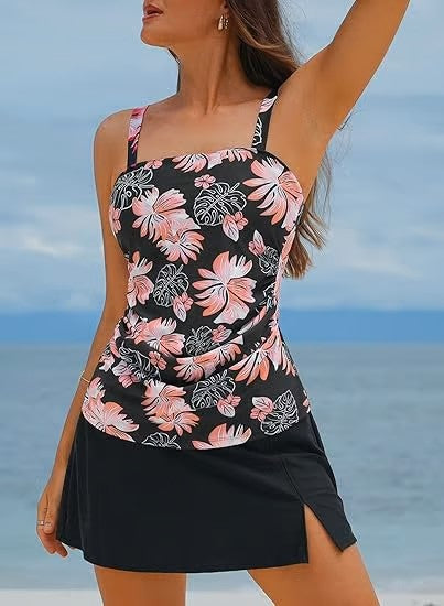 š„šBaƱadores tankini de dos piezas para mujer con efecto adelgazante del vientre-ES
