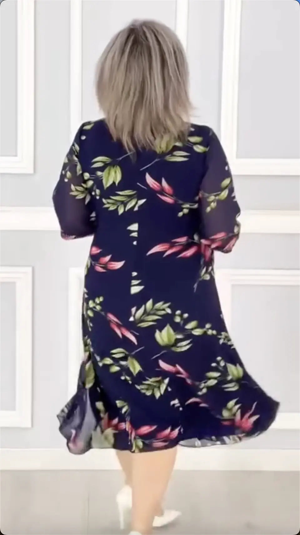 🌸2025 nuevos vestidos de gasa estampados de moda-ES