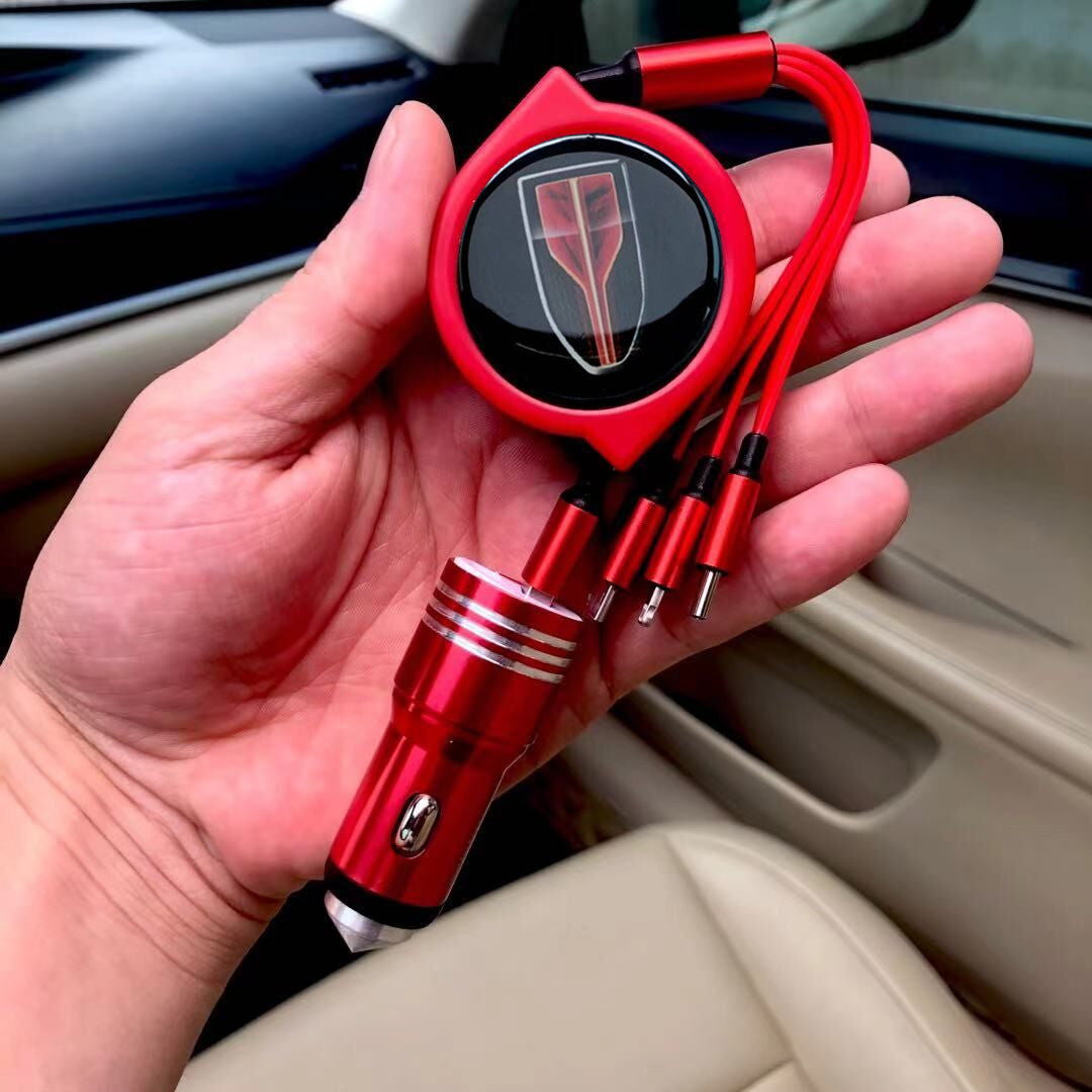 3 u 1 uvlačivi podatkovni kabel za automobil + besplatni punjač za automobil-HR