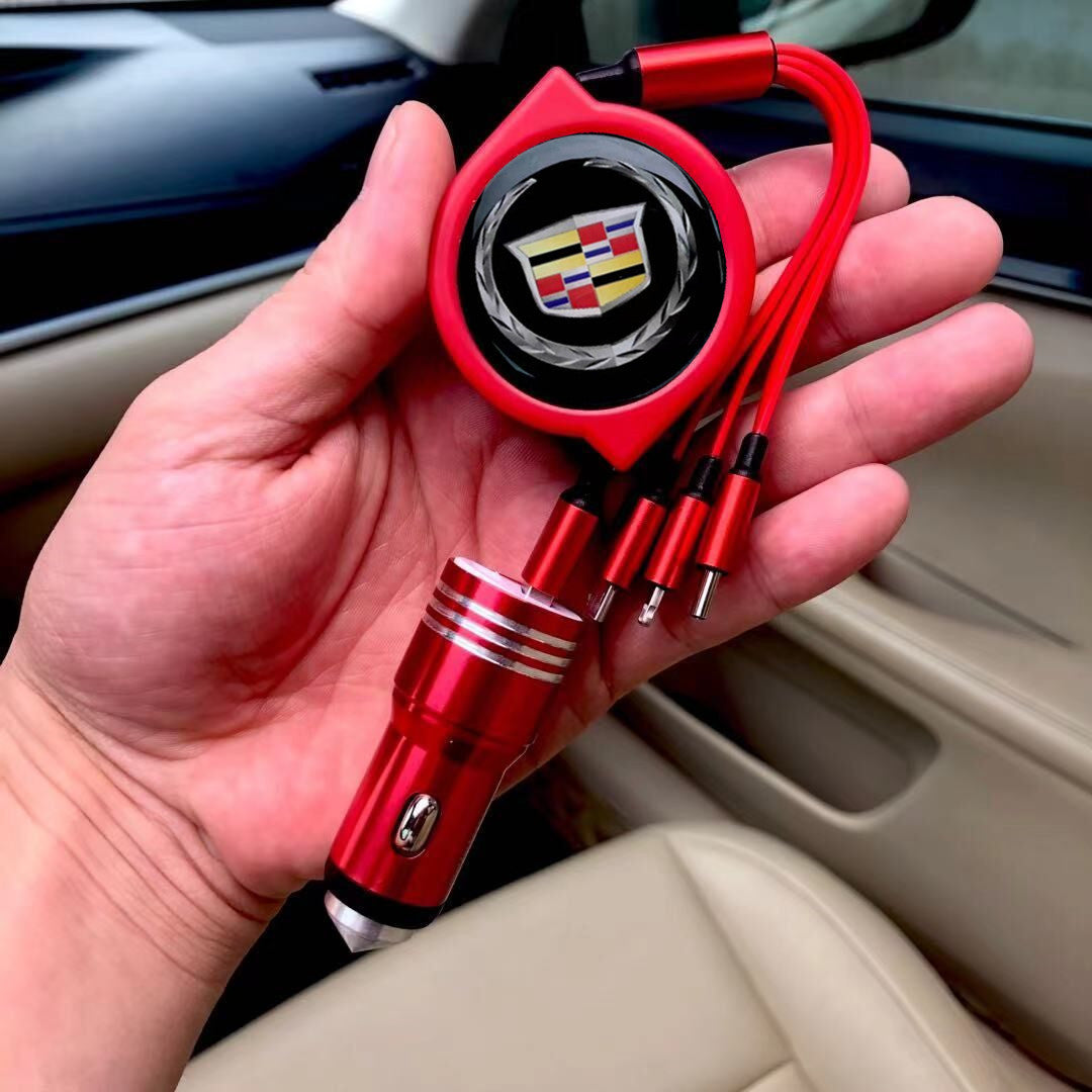 3 u 1 uvlačivi podatkovni kabel za automobil + besplatni punjač za automobil-HR