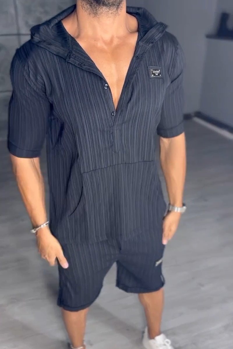 Extraordinario conjunto de dos piezas con capucha para hombre-ES