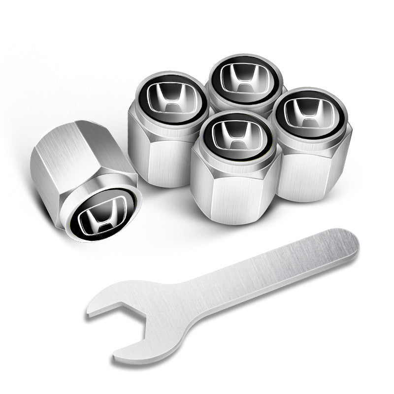 🔥Tapones de válvulas para neumáticos de coche (5 uds + 1 llave)-ES