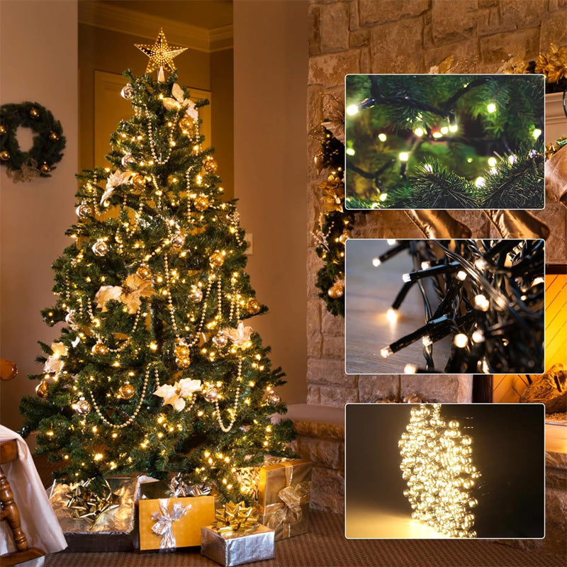 🎄 Luz LED para árbol de Navidad en forma de estrella de cinco puntas 🎄-ES