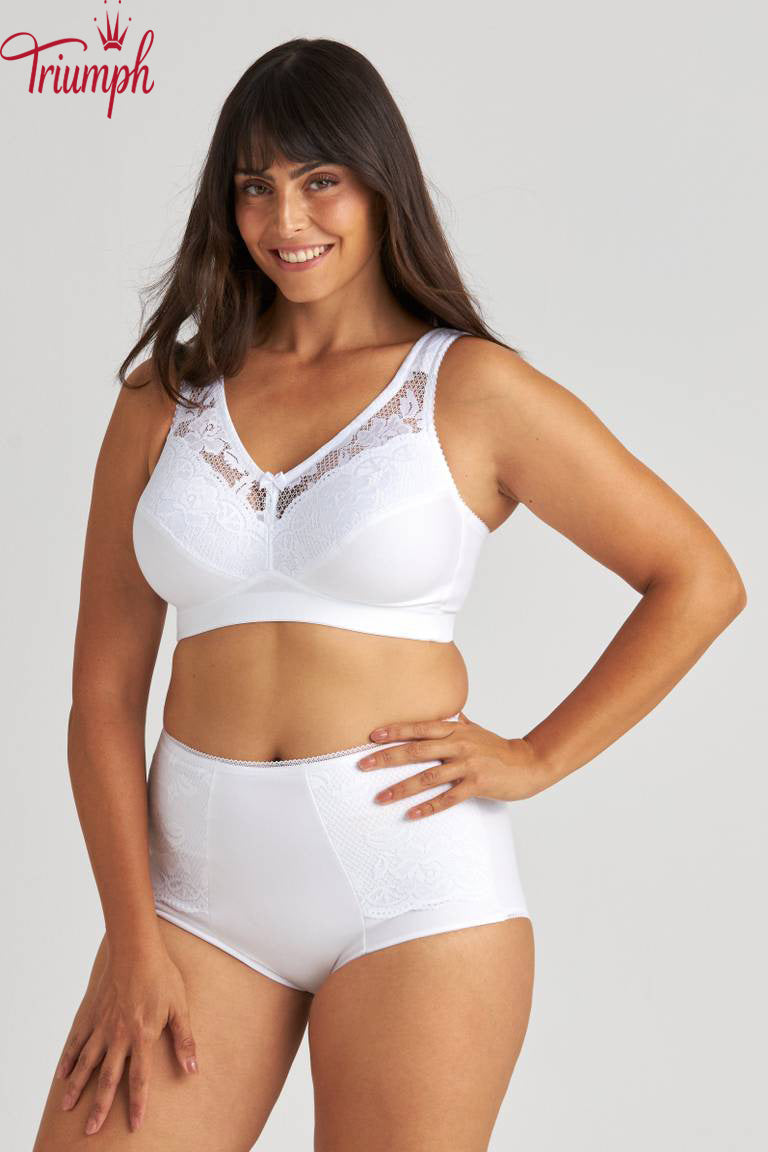 Triumph - (4 vnt. pakuotė) medvilninė liemenėlė be lankelių--LT