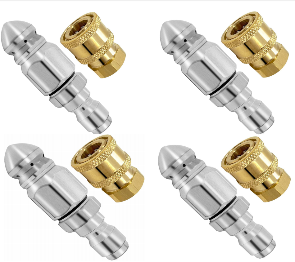 💝Ισχυρό ακροφύσιο για καθαρισμό και ξεβούλωμα σωλήνων💥-GR