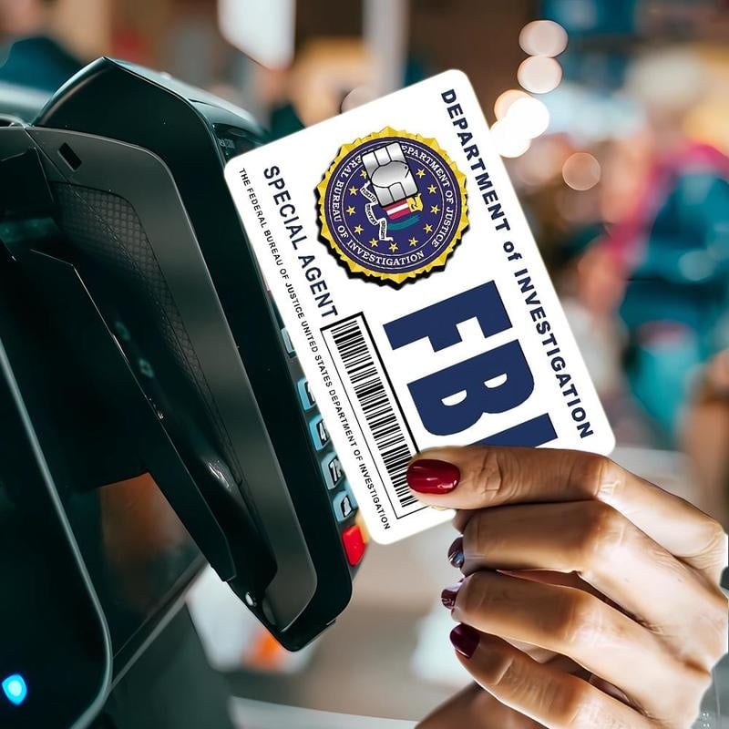 Paquete de diseños de cartas de agente secreto: diseños del FBI/ICE • Pegatinas de cosplay y regalo-ES
