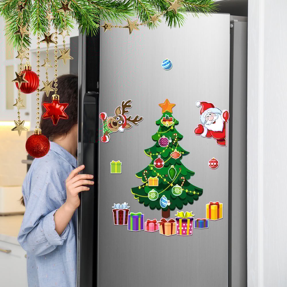 🎁🎅 Kalėdinis magnetinis lipdukas🎄-LT