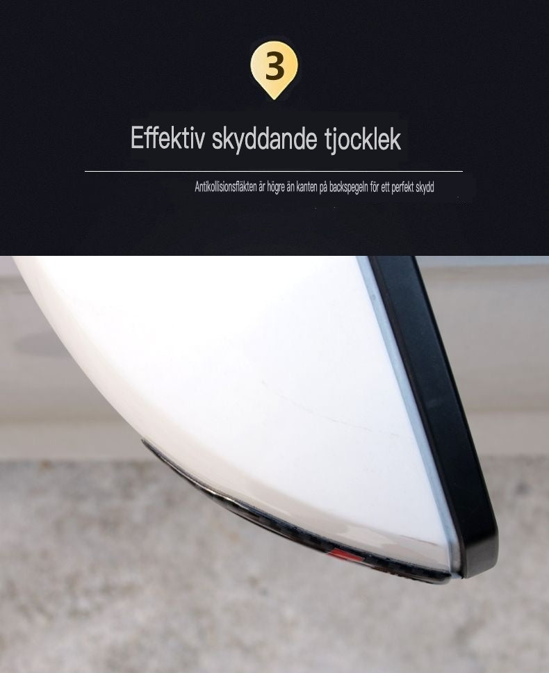 Nalepka za ogledalo iz karbonskih vlaken z zaščito pred udarci in logotipom-SI