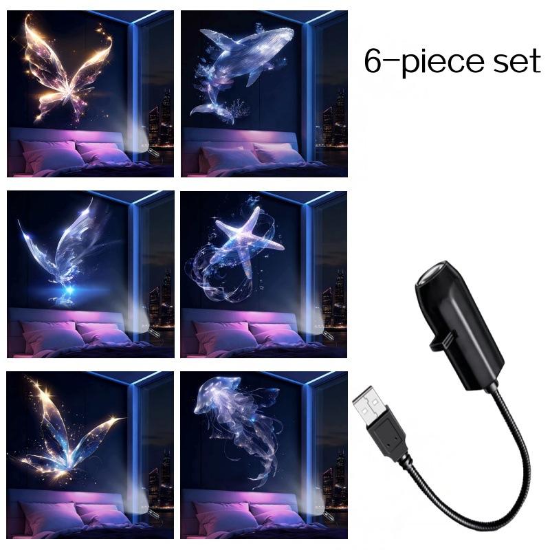 USB „Galaxy“ projektorius ir mėnulio nakties šviesa-LT