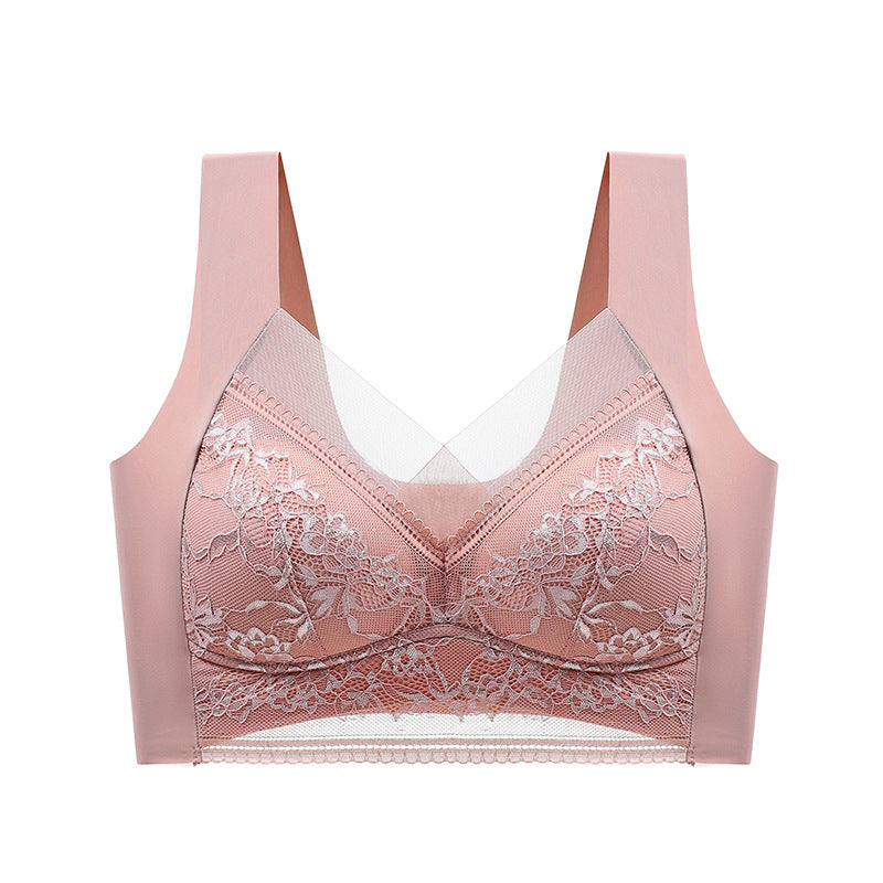 👙 Super patogi ir minkšta moteriška nėriniuota liemenėlė be plieninio žiedo【✨1 + 1 nemokamai】-LT
