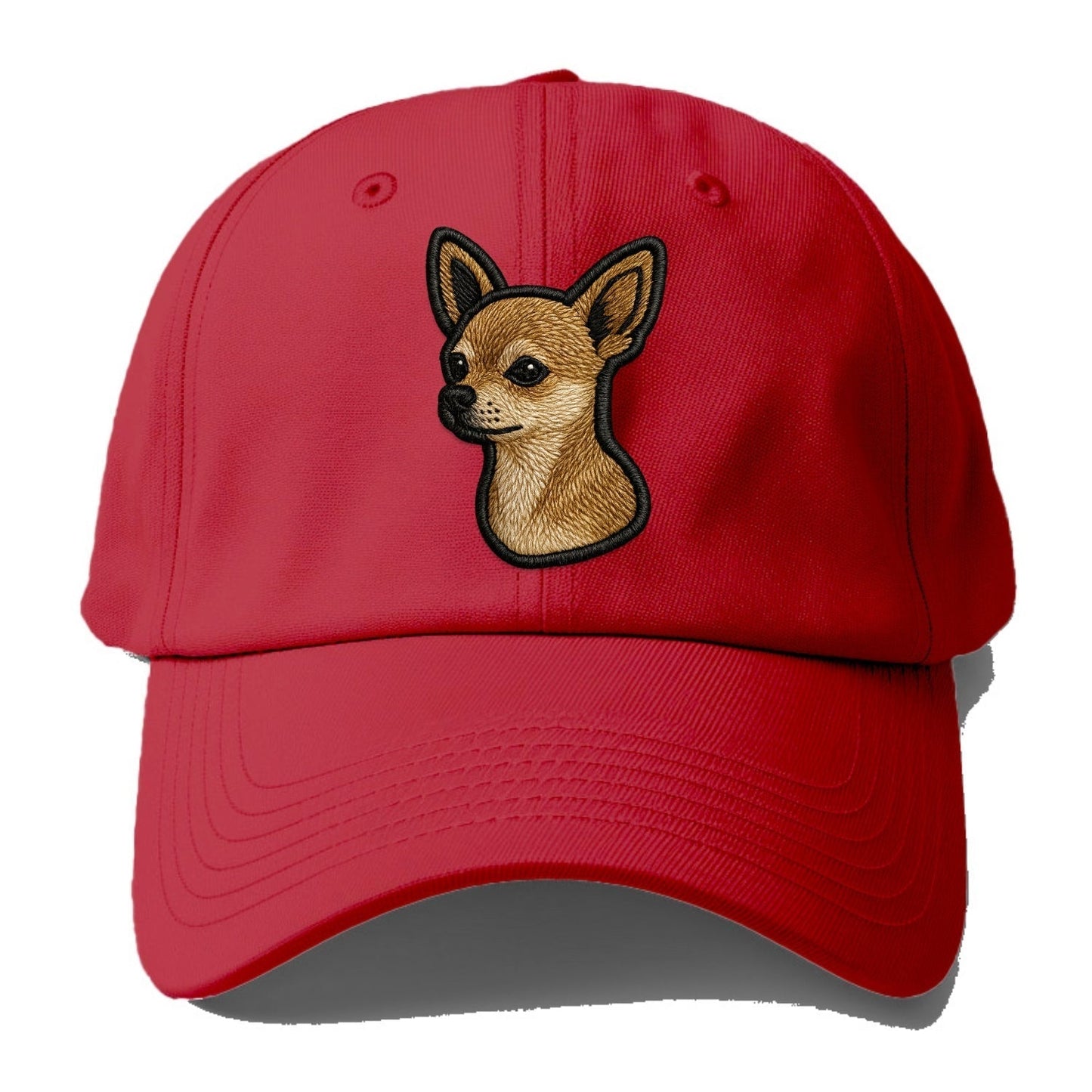 Chihuahua - Logotipo moderno de perro pequeño con cara sonriente - Gorra de béisbol-ES