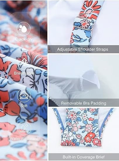 š„šBaƱadores tankini de dos piezas para mujer con efecto adelgazante del vientre-ES