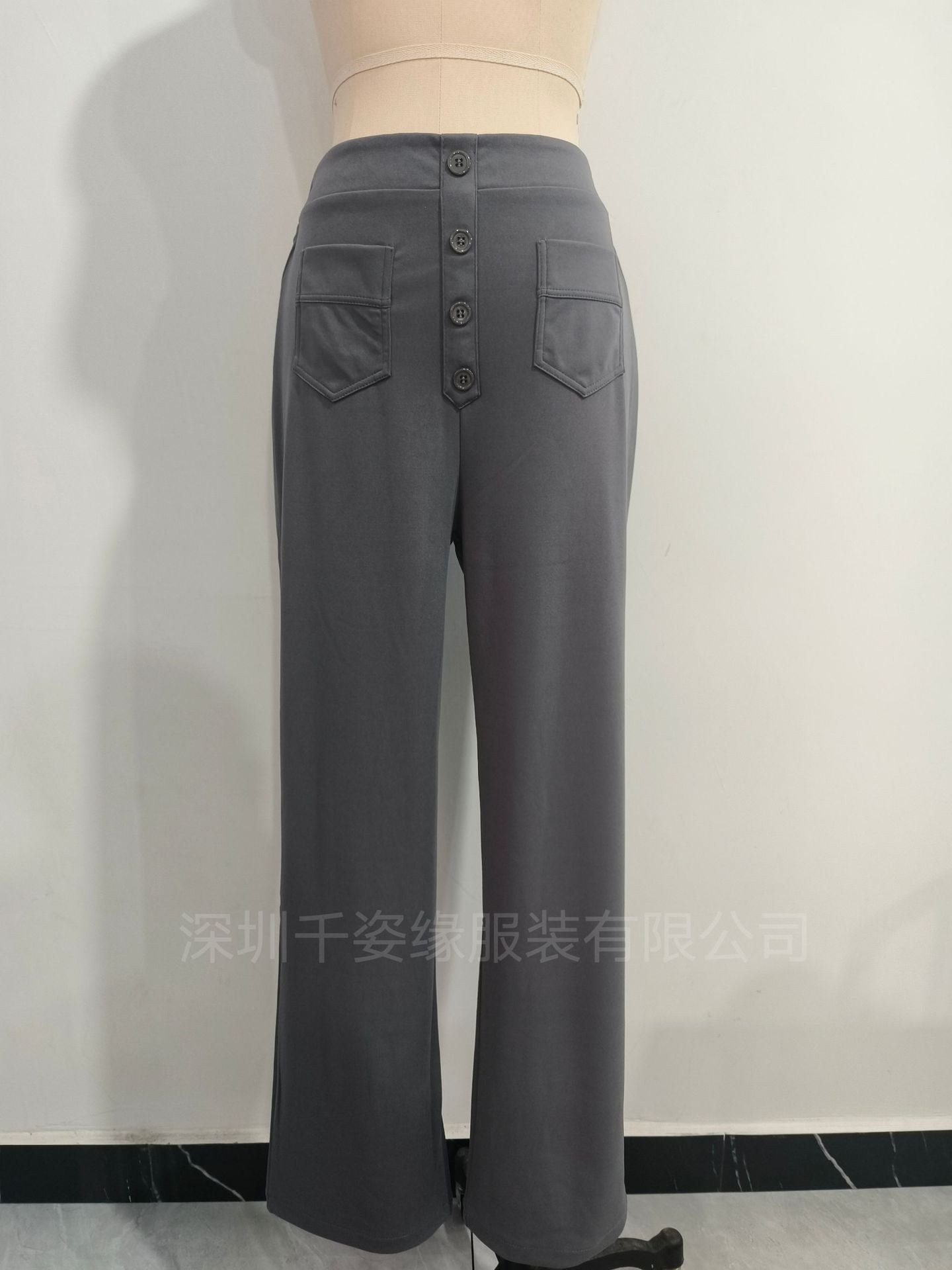 🔥49% DE DESCUENTO - 🔥- Pantalones casuales elásticos de cintura alta para mujer-ES