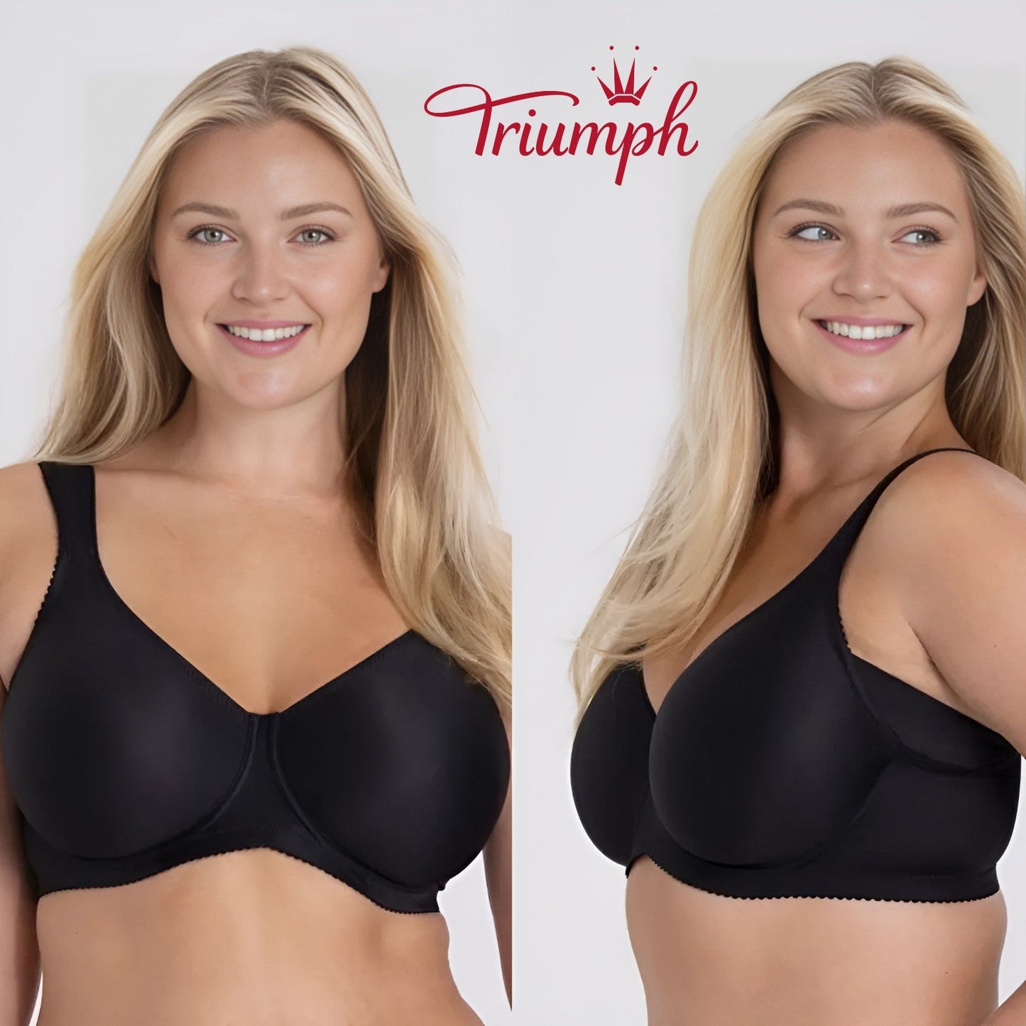 Triumph - (paket 3 kosov) Preprost push-up modrček s polno košarico-SI