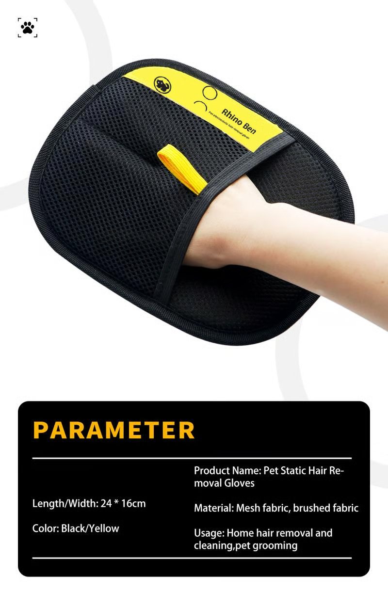 ✨⚡Επαναχρησιμοποιούμενα αντιστατικά γάντια για την αφαίρεση τριχών κατοικίδιων ζώων-GR