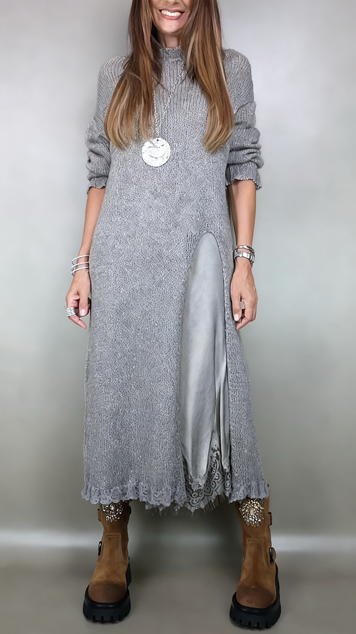 Vestido interior de mujer con tirantes + traje casual tipo bata-ES