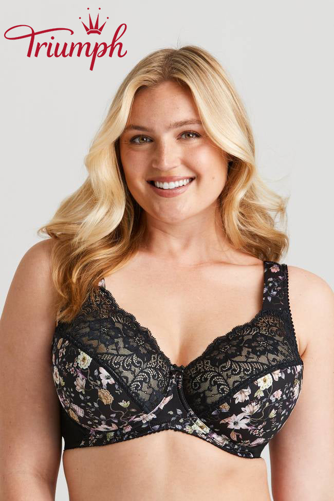 Sujetador Triumph® de 3 piezas💖 en encaje con bordado floral-ES