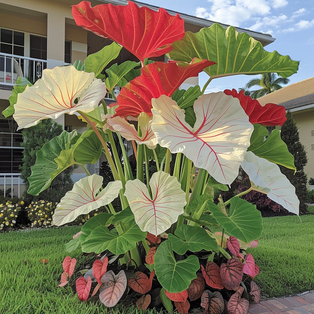 🌿Caladio gigante fascinante🌈-ES